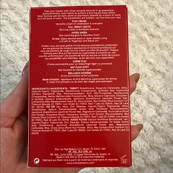 ONE/SIZE Cheek Clapper 3D Blush Trio - Attention Seeker NIB - Picture 5 of 5